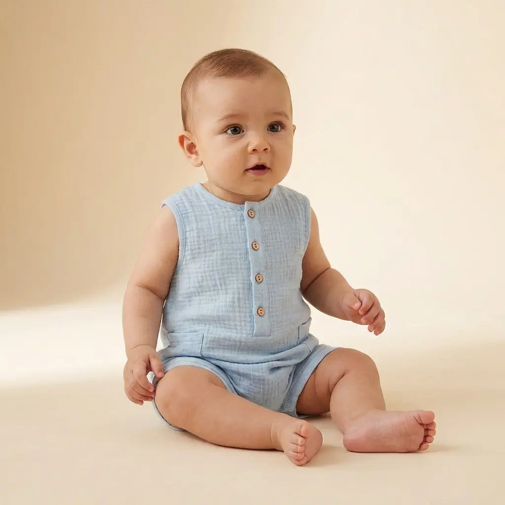 Romper - Anise Blue TEDDY &amp; MINOU