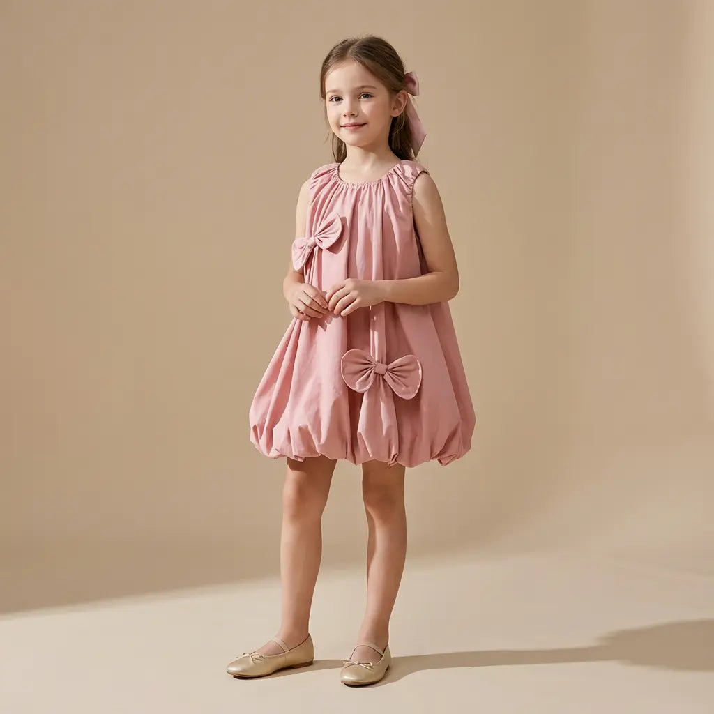 Paloma Bow Dress - Lil Bunnies - The Collective