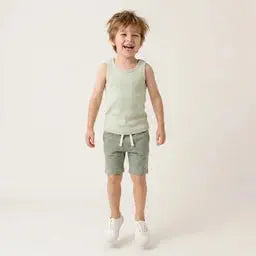 Oil Green Tanktop &amp; Short LITTLE HEDONIST
