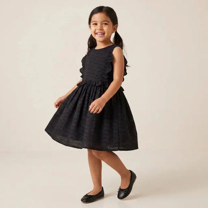 Girls Dress - Derin Black Kokori Kids