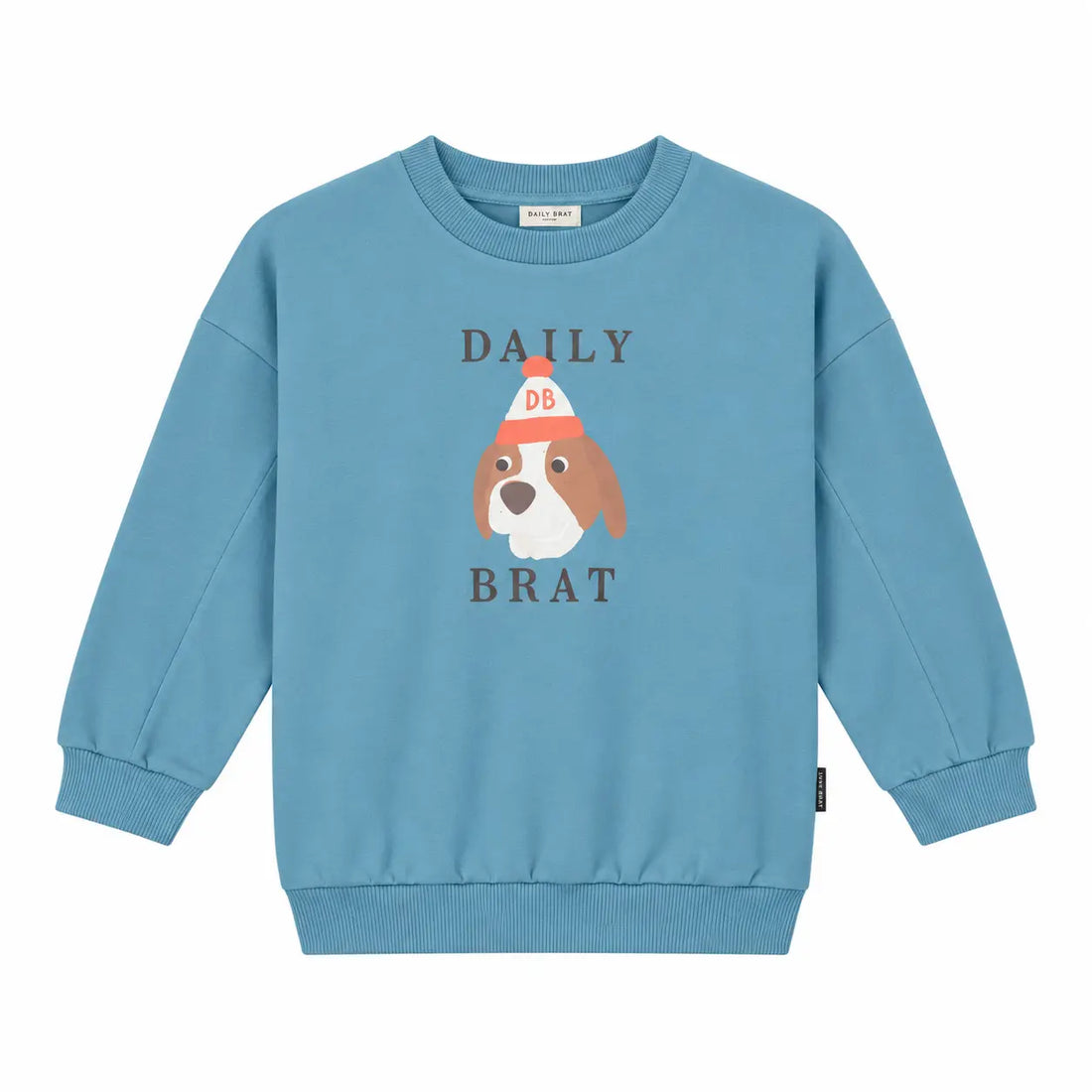 Quirky dog sweater snow blue product image