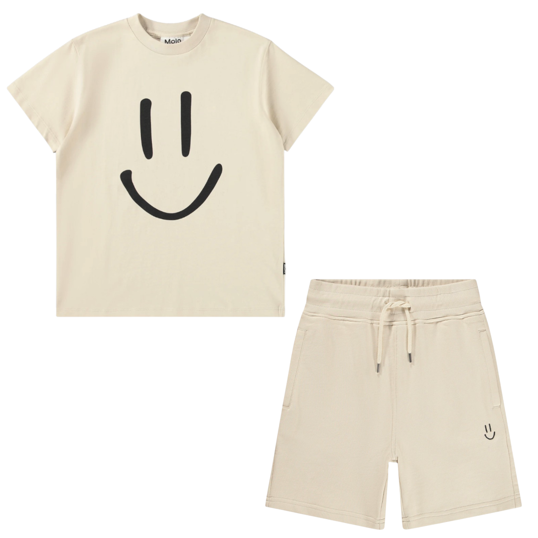 Boys Summer Sand Organic Cotton T-Shirt &amp; Shorts Set