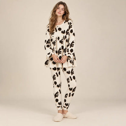 18 year girl wearing Rosa + Fabio Love Pajamas