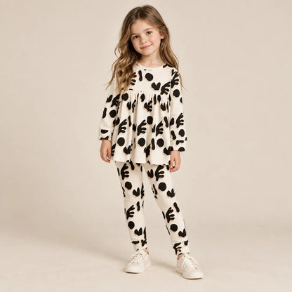 6 year girl wearing Rosa + Fabio Love Pajamas