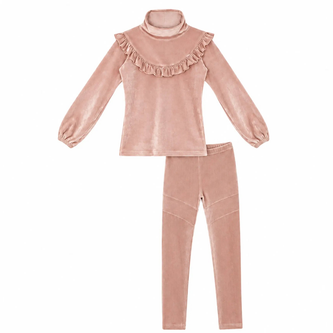 Ruffled Long Sleeve &amp; Legging high-detail product image