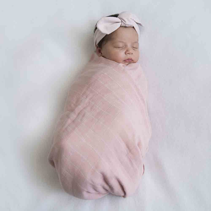 Musk Pink I Organic Muslin Wrap