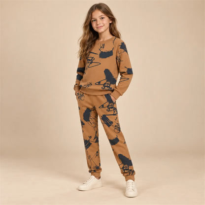 Sweater &amp; Sweatpants - Michiel Graffiti Printed lookbook, size 11Y, image 2
