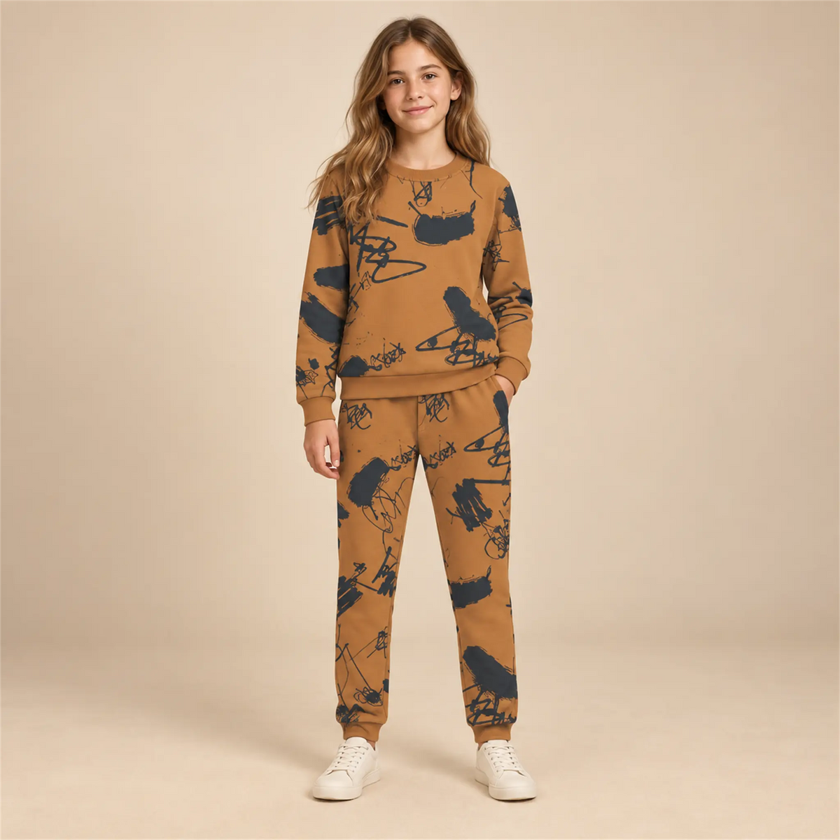 Sweater &amp; Sweatpants - Michiel Graffiti Printed lookbook, size 12Y, image 1