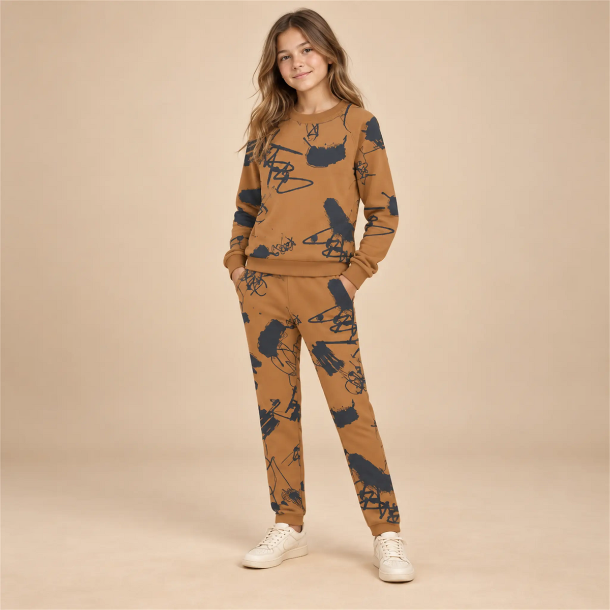 Sweater &amp; Sweatpants - Michiel Graffiti Printed lookbook, size 12Y, image 2