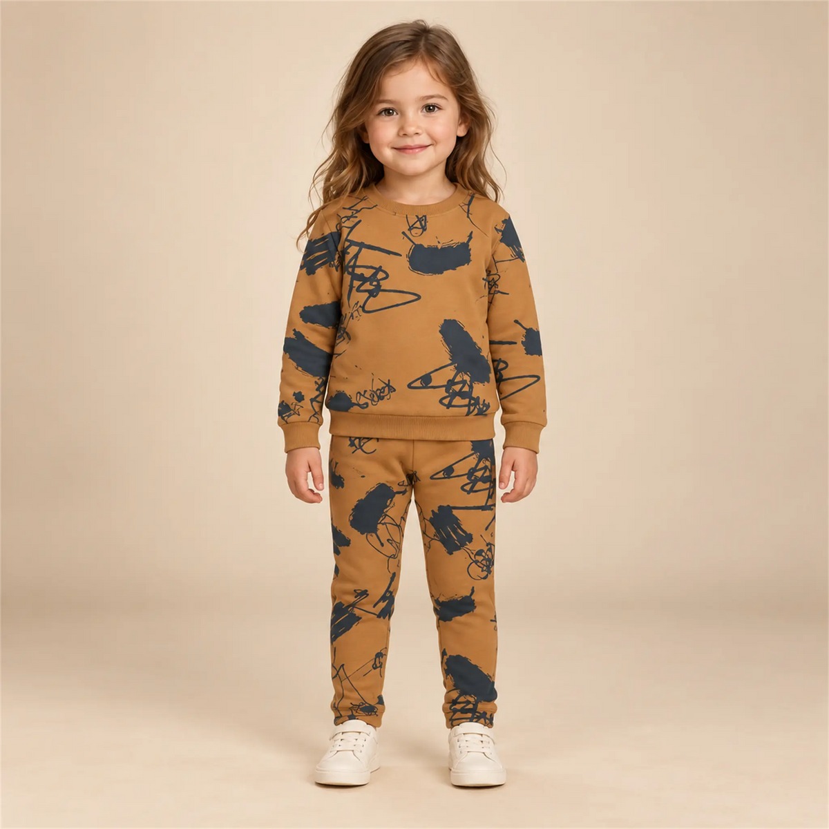 Sweater &amp; Sweatpants - Michiel Graffiti Printed lookbook, size 3-4Y, image 1