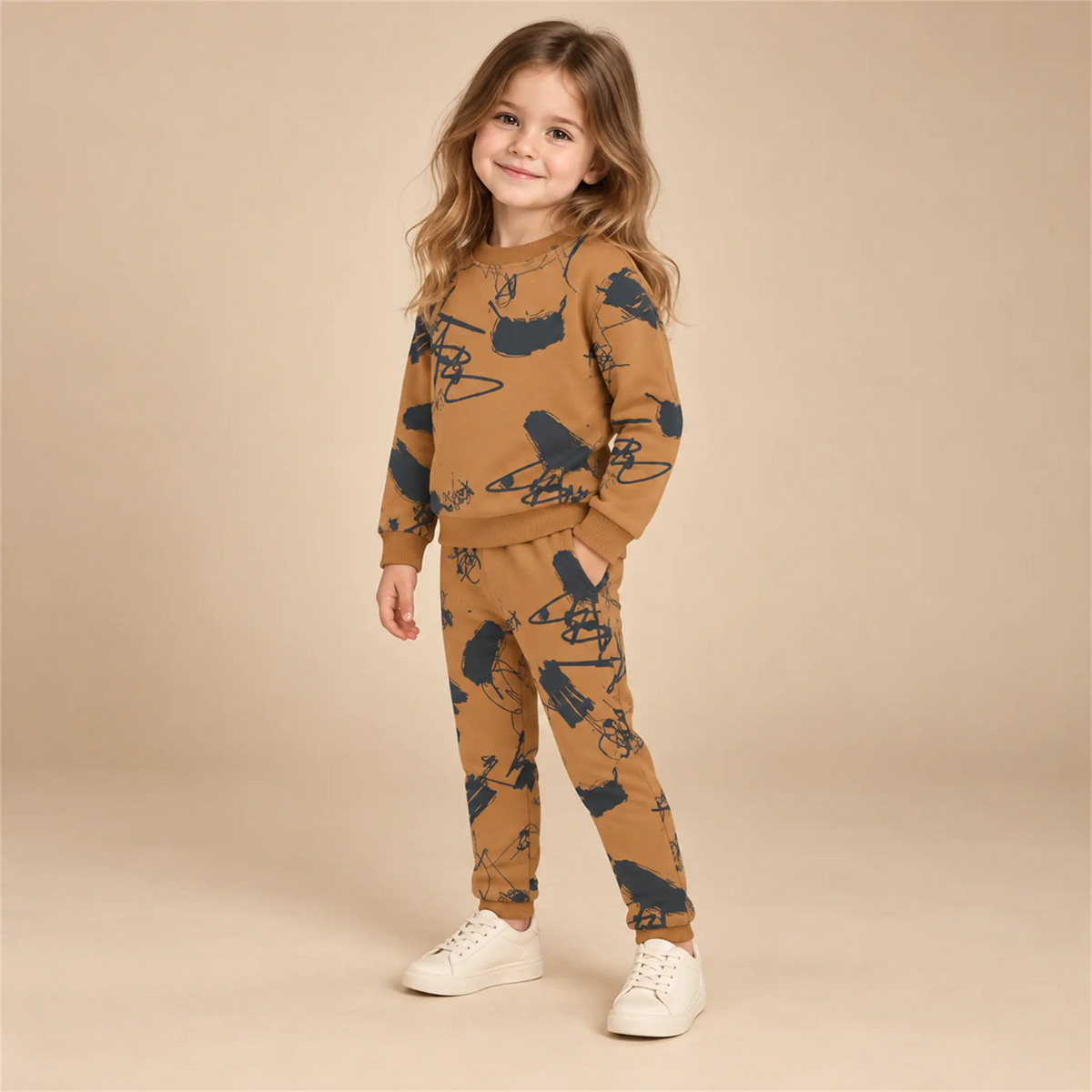 Sweater &amp; Sweatpants - Michiel Graffiti Printed lookbook, size 3-4Y, image 2