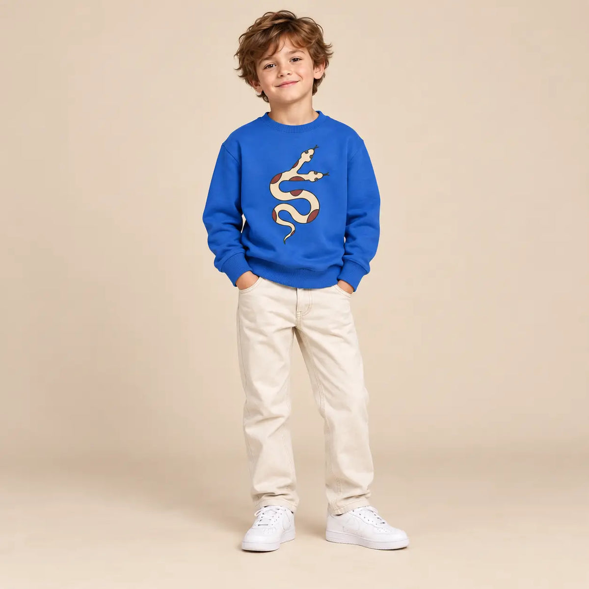Sweater With Print Blue - 10Y boy lookbook 2