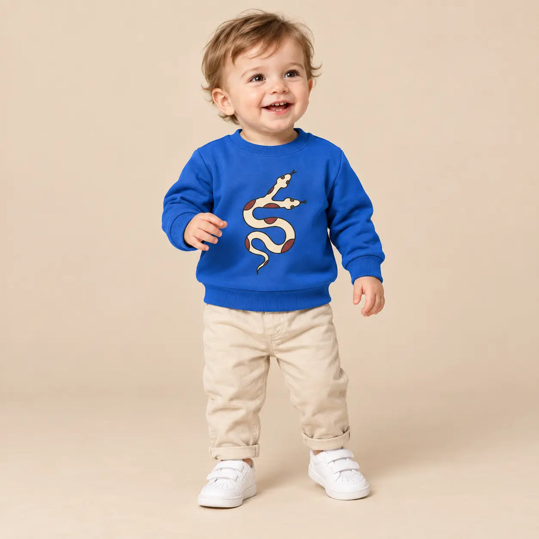 Sweater With Print Blue - 12M boy lookbook 1