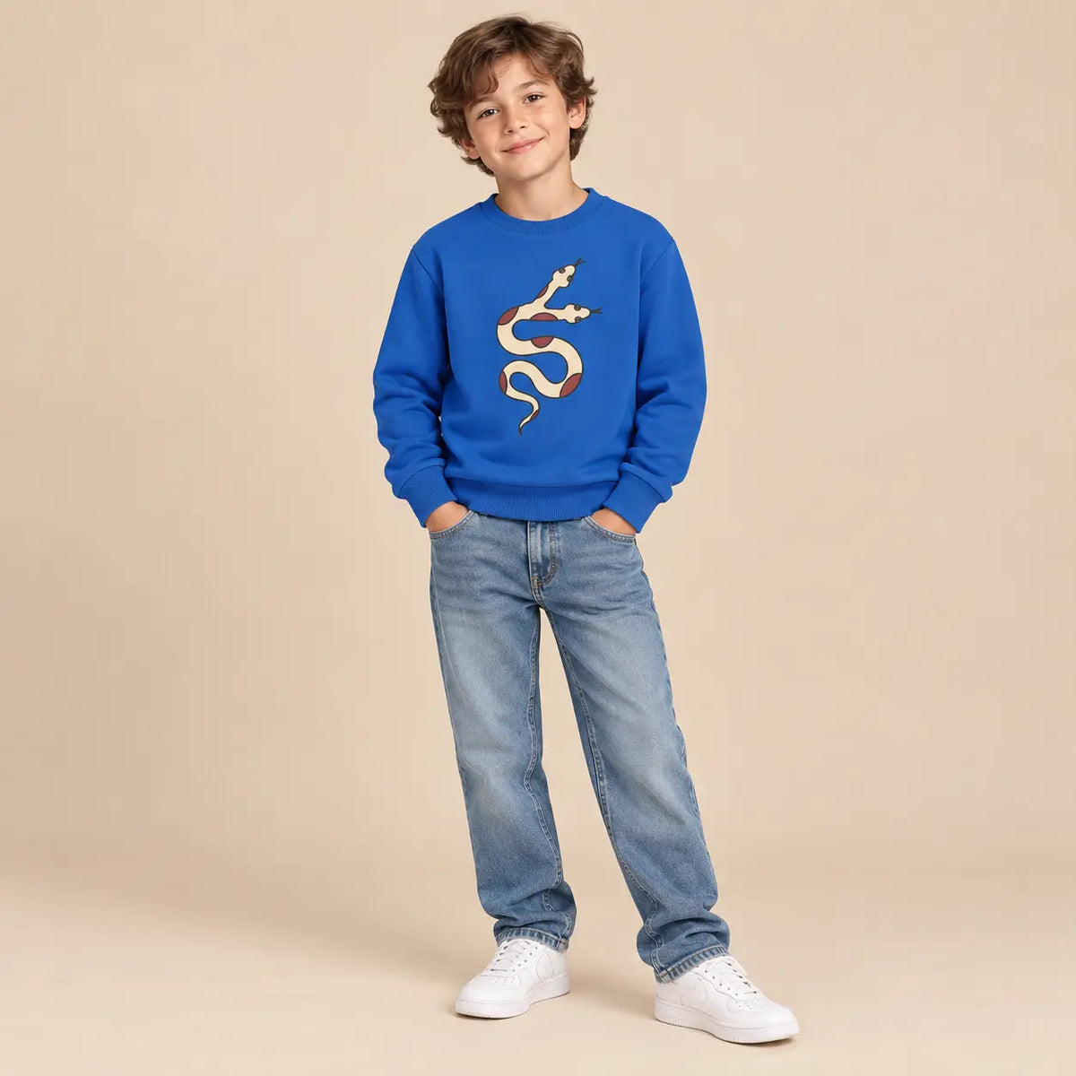 Sweater With Print Blue - 7Y boy lookbook 2