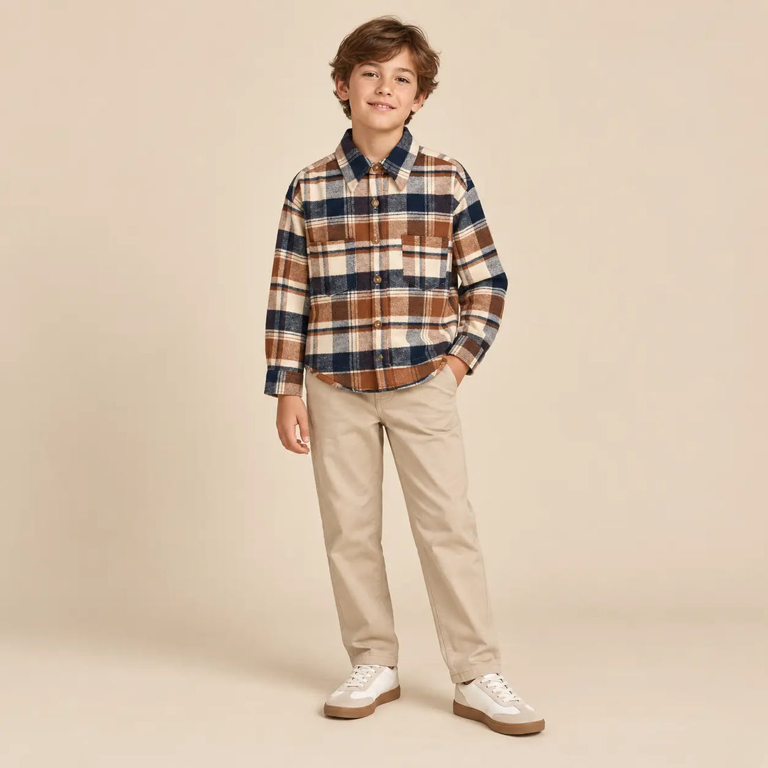 Thomas Shirt - 12Y boy lookbook pose 1