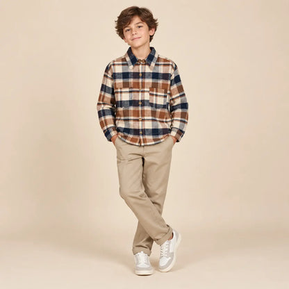 Thomas Shirt - 12Y boy lookbook pose 2