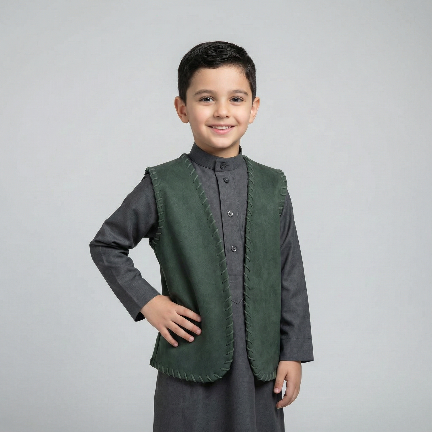 Sami Olive Green Vest