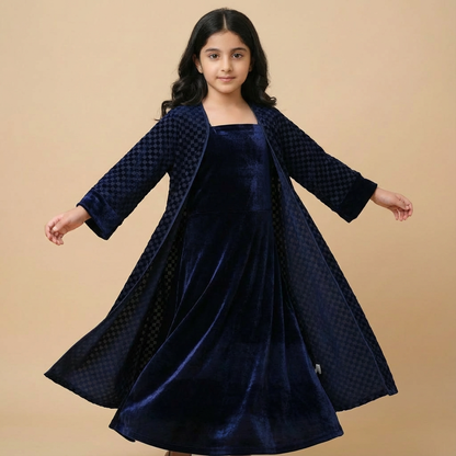 Samaa Navy Velvet Set