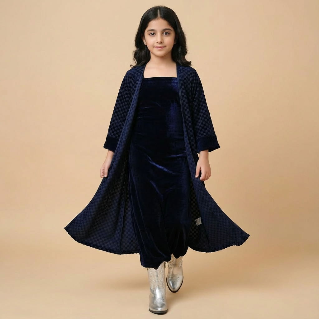 Samaa Navy Velvet Set