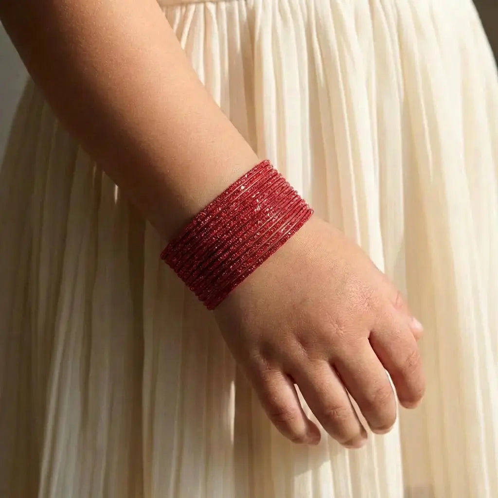 12 Pieces Luxe Shimmer Bangle Set THE RAMADAN EDIT