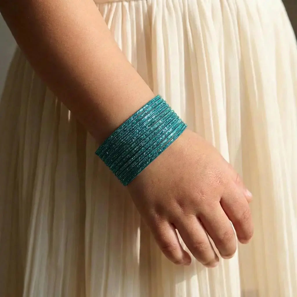 12 Pieces Luxe Shimmer Bangle Set THE RAMADAN EDIT