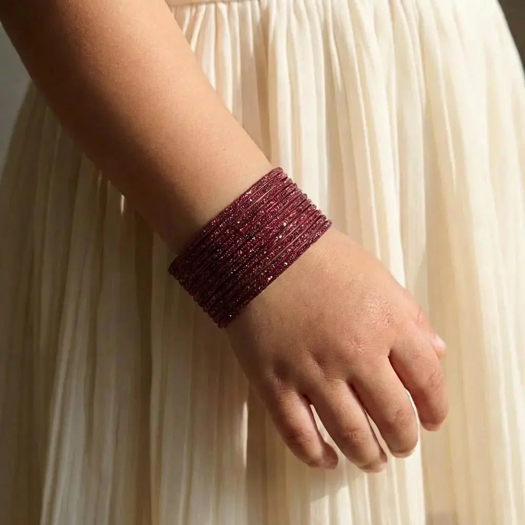 12 Pieces Luxe Shimmer Bangle Set THE RAMADAN EDIT