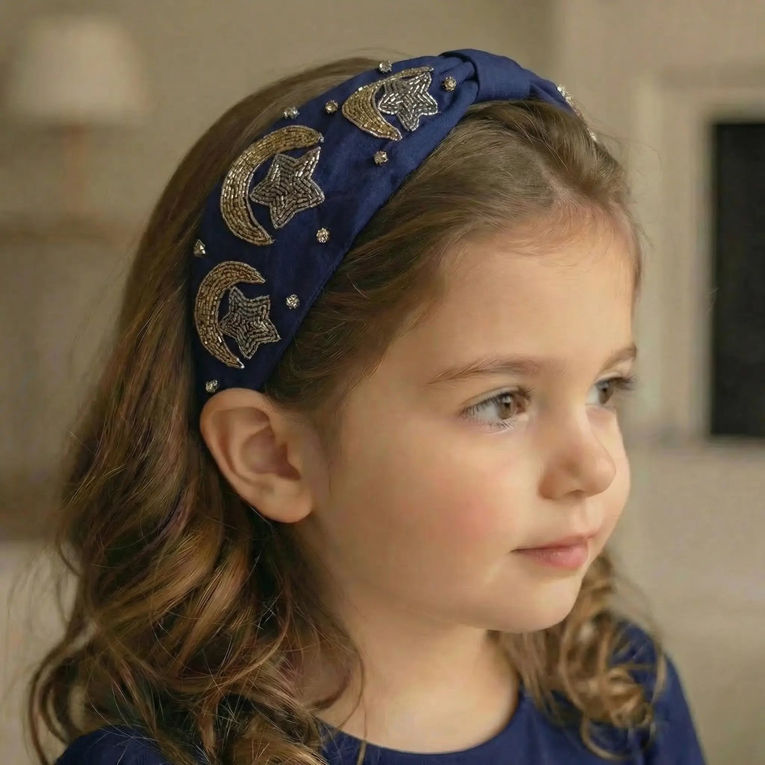 Celestial Moon Navy Headband Layalee