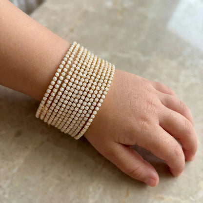 Ivory Pearl Stones Bangles 12 Piece THE RAMADAN EDIT