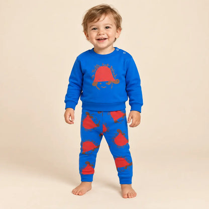 Turtle hat Sweatshirt &amp; leggings - Blue - 18M boy lookbook pose 1