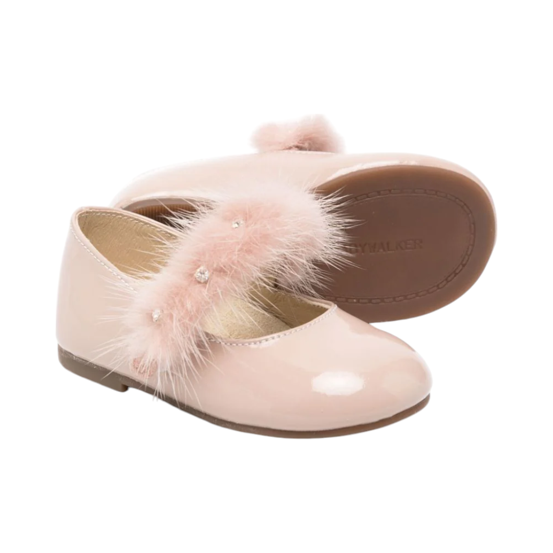 Dusty Pink Fur Ballerina