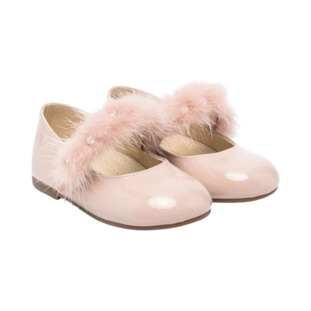 Dusty Pink Fur Ballerina