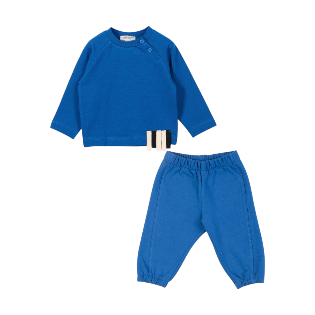 Blue Organic Cotton Sweatshirt &amp; Sweatpants