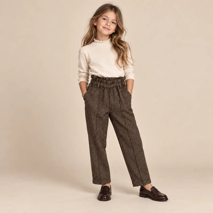 8 year girl wearing Woven Pants